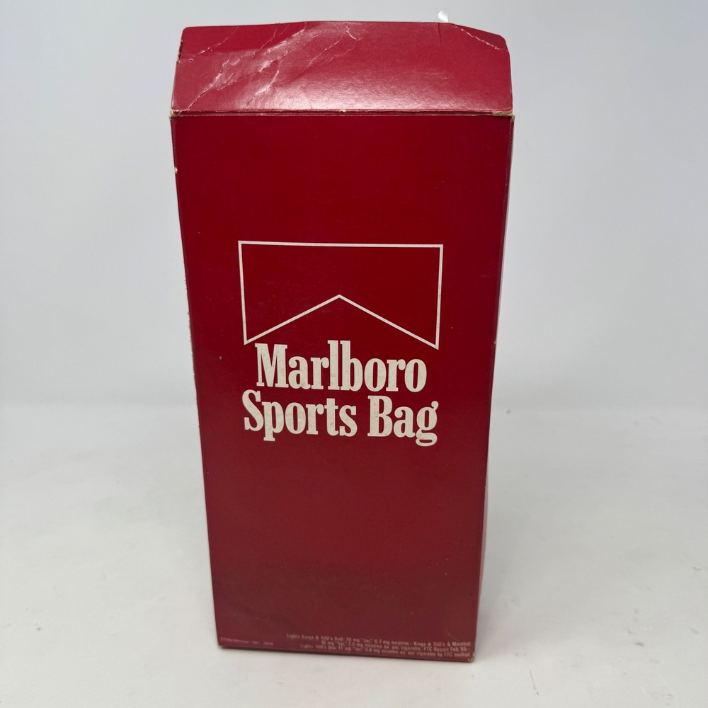 Vintage Marlboro Sports Bag Red Adventure Team Duffle Bag New In Box 90s Tobacco